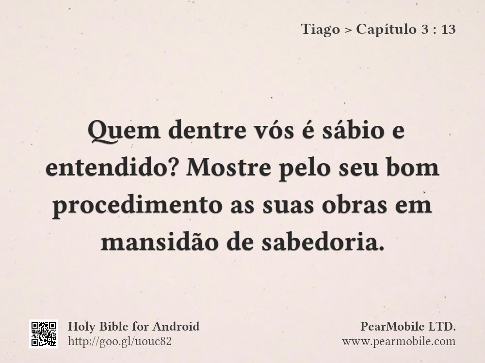 Tiago, Capítulo 3:13